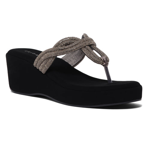 Naysa Rhinestone Wedges